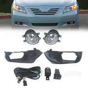 DURAFORCE Fit 2007 2008 2009 Toyota Camry Front Bumper Clear Halogen Fog Lights Lamps Pair