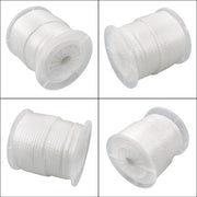 DURAFORCE 5/16 Inch 250ft White Nylon Solid Braid Rope | High UV & Abrasion Resistance