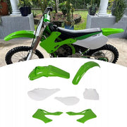 DURAFORCE 7PCS Plastic Kit Restyle Fairing BodyWork Set For KAWASAKI KX125 KX250 1999-2002