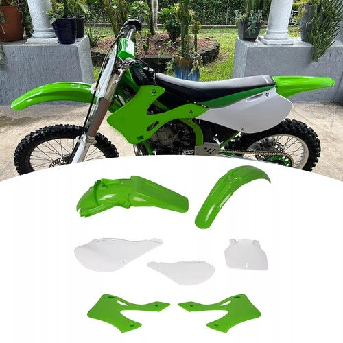 DURAFORCE 7PCS Plastic Kit Restyle Fairing BodyWork Set For KAWASAKI KX125 KX250 1999-2002