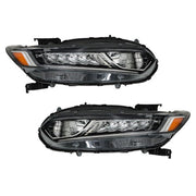 DURAFORCE Headlamps For Honda Accord 2018-2020 Halogen Headlights Clear W/LED DRL LH&RH