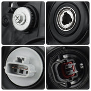 DURAFORCE For Nissan Maxima 2009-2014 Chrome Halogen RH+LH Headlights Assembly Projector