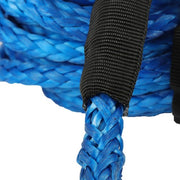 DURAFORCE For ATV 5/16"x50' 12000LBS Blu Synthetic Winch Rope Line Recovery Cable