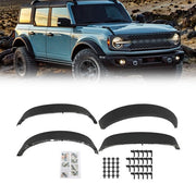 DURAFORCE New Plastic Black Wide Wheel Lip Fender Flares Fit For Ford Bronco 2021-2024