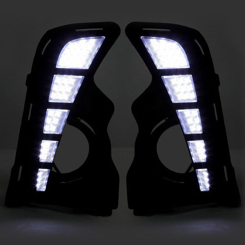 DURAFORCE For Toyota Highlander 2017-2019 LED DRL Daytime Running Lights Driving Fog Lamps
