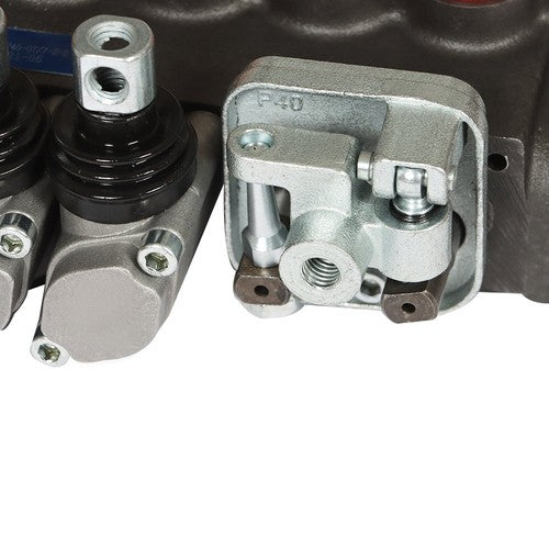 DURAFORCE Hydraulic Backhoe Directional Control Valve w/ 2 Joysticks, 6 Spool, 11 GPM