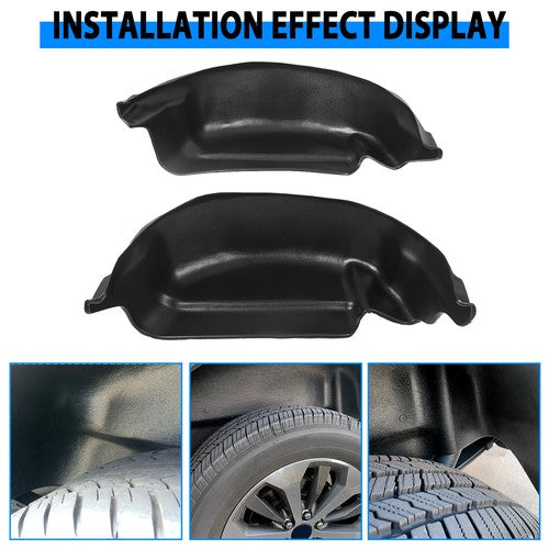 Fit for 2015 2020 Ford F150 Rear Wheel Well Inner Mud Flap Splash Guards Liners