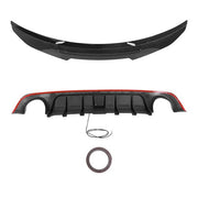 DURAFORCE Rear Diffuser Trunk Spoiler Wing Carbon Fiber Style for 2018-2024 for Infiniti Q50