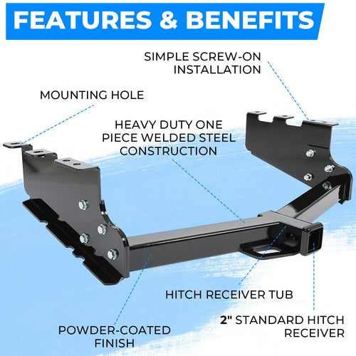 Class 3 Trailer Hitch Rear Bumper Tow Kit for Silverado GMC Sierra 1500 2014 2019