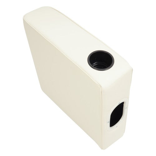 DURAFORCE Pontoon Arm Rest Left White Seating Boat #8WD110-204 w/ Cup Holder