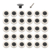 DURAFORCE 30Pcs 2" - 8mm Thick Wool Fabric Disc Polishing Buffing Pads Wheels 1/4" Shank