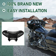 DURAFORCE Universal Front Fairing Batwing Windshield Windscreen For Harley Yamaha Suzuki