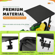 DURAFORCE Tractor Canopy Sun Shade Roof Top for Lawn Mower W/2"x2"/2"x3" ROPS UV Protect
