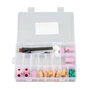 DURAFORCE 63PCS TIG Welding Fittings Accessories kit Nozzle Collets Body Gas Lens