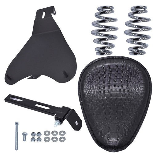DURAFORCE NEW For Yamaha VStar 1300 1100 950 650 Black Motorcycle Bobber Solo Seat Spring