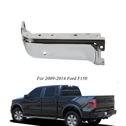 DURAFORCE Fit For Ford F150 2009-2014 With Radar Hole Rear Bumper Plated Corner Left