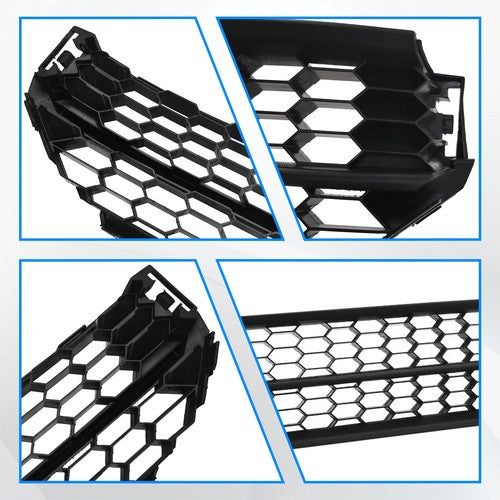 DURAFORCE Front Bumper Lower Grille & Fog Light Bezel Cover LH+RH Fit 2012-2015 VW Passat