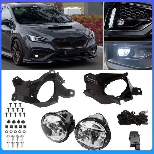 DURAFORCE LED Front Fog Lights Lamp w/bracket Switch Harness for Subaru WRX 2022 2023 2024