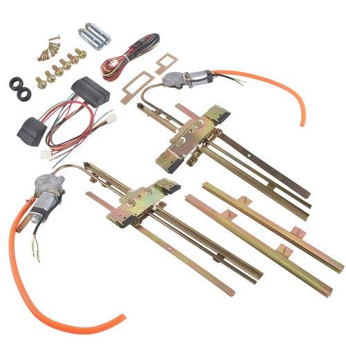 DURAFORCE Flat Glass Electric Power Window Kit with Switch U Wire It 2 Door Kit 7558925