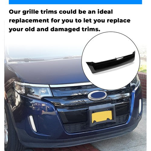 Front Lower Black Grille Bumper Moulding For 2011-2014 Ford Edge FO1087132