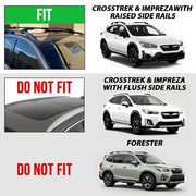 DURAFORCE For Subaru Impreza Crosstrek 2017-2023 Roof Rack Rail Cross Bar Luggage Carrier