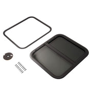 DURAFORCE 24" W X 20" H Horizontal Slide RV Exit Window W/Trim Ring For RV Cargo Trailer