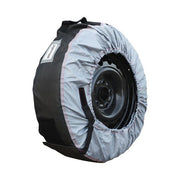 DURAFORCE Tyre Cases+Tyre Bags Car Cover 4Pcs New W/ Handheld For Gray 420D And Black 600D