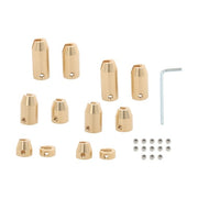 DURAFORCE Motorcycle Reusable Brass Wheel Spoke Balance Weights 12 Pack Universal