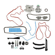 DURAFORCE Fit For Ford Lincoln 5.4L Timing Chain Kit Oil + Water Pump Phasers VVT Valves