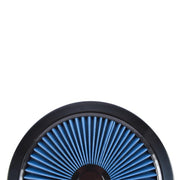 DURAFORCE 14" x 3" Round Blue Super Flow Air Cleaner Kit Washable Element Black Recessed