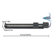 DURAFORCE 200mm T6×1 Mini Linear Rail Module LeadScrew Stage Actuator With NEMA11 Stepper