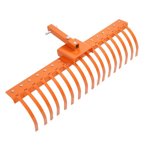 DURAFORCE For 2" Receiver for Lawn Tractors or ATV UTV 48" Pine Straw Rake Landscape Rake