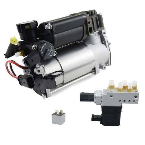 DURAFORCE Air Suspension Compressor Pump + Relay + Valve Block For Mercedes-Benz E320 E500