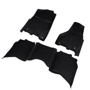 DURAFORCE TPE Floor Mats Front LH & RH Fits Dodge Ram 1500 2500 3500 Crew Cab 2013-2018