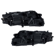 DURAFORCE LH+RH Side Black Housing For Nissan Rogue 2021-2023 Headlights Replacement LED