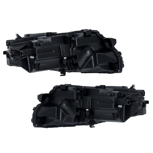 DURAFORCE LH+RH Side Black Housing For Nissan Rogue 2021-2023 Headlights Replacement LED