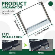 DURAFORCE Heavy Duty 13" x 11" Truck Step Flexible Side Step W/ Diamond Deck Span