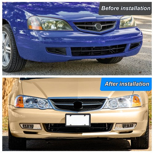 Front Bumper Driving Fog Lights Lamps with Bulb for 2002 2003 Acura TL Sedan Left Right