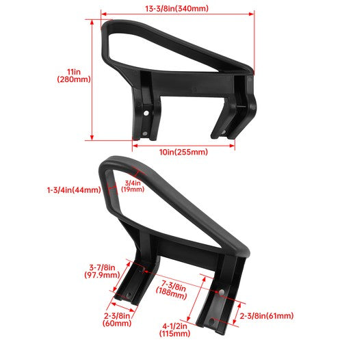 DURAFORCE Seat Handles Hip Restraints Arm Rest For 1994+ EZGO TXT Golf Cart # 71701-G01