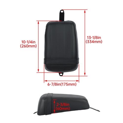 Black Rear Passenger Seat Pillion For Harley Softail FXST Street Bob FXBB 18 23