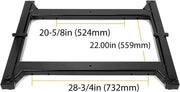 DURAFORCE Hitch Rail Adapter For Ram 2500 3500 2013-2021 Tow Fifth Wheel Rail Kit 25000LBS