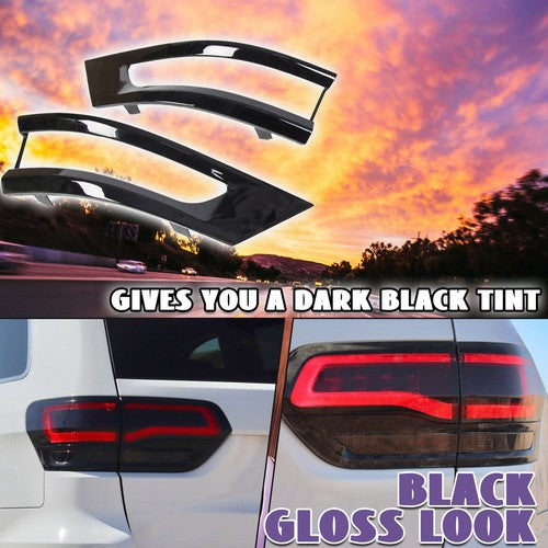 Gloss Black Tail Light Lamp Cover Trim Bezel for 2014-2021 Jeep Grand Cherokee