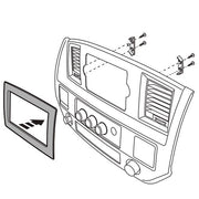 DURAFORCE For 06-09 2010 Dodge Ram 1500/2500 Car Stereo Radio Double Din Dash BEZEL Kit