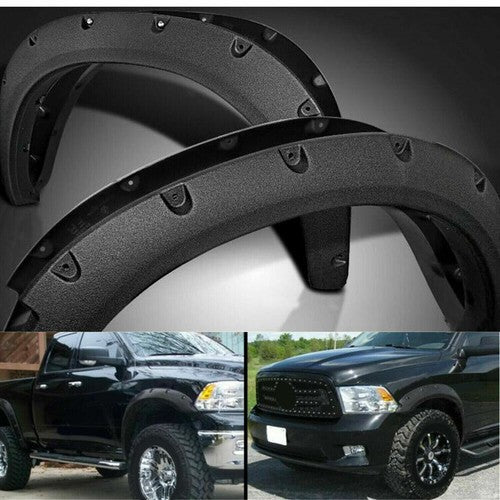 4 Pcs Fender Flares Pocket Rivet Bolt Style Fit For Dodge Ram 1500 Classic 09 23