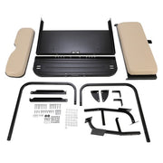 DURAFORCE Rear Flip Back Seat Kit For Pre-1994 EZGO Marathon Golf Cart Fold Down - Tan