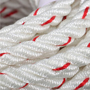 DURAFORCE 1/2 'X 120'High Strength Braided Rope Breaking Strength 1160 Pounds White Red