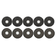 DURAFORCE 10 PCS 4-1/2" x 7/8" Black Diamond Grinding Discs Strip Discs for Angle Grinder