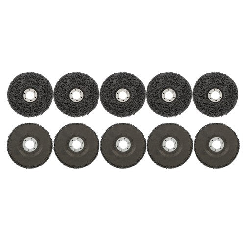 DURAFORCE 10 PCS 4-1/2" x 7/8" Black Diamond Grinding Discs Strip Discs for Angle Grinder