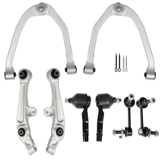 DURAFORCE For Nissan 350Z Infiniti G35 03-04 RWD New Front Control Arms Tierods Sway Bars