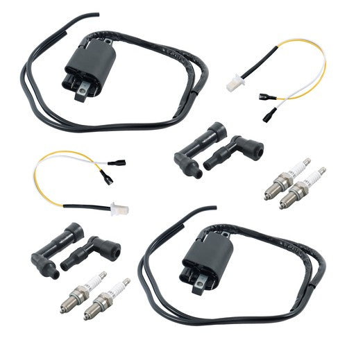 DURAFORCE New Ignition Coil Spark Plug With Cap Kit For Yamaha XJ550 XJ750 1981-83